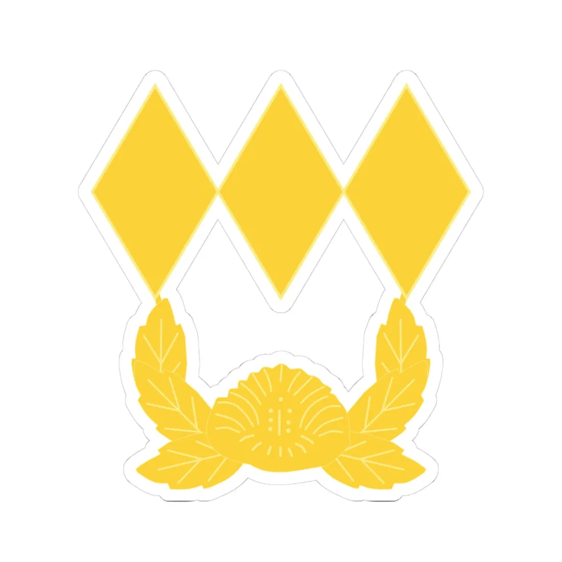 ROK army Daewi (Korea) (Military Rank) STICKER Vinyl Kiss-Cut Decal 3 Inch White - The Sticker Space