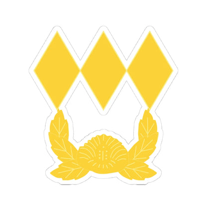 ROK army Daewi (Korea) (Military Rank) STICKER Vinyl Kiss-Cut Decal 4 Inch White - The Sticker Space