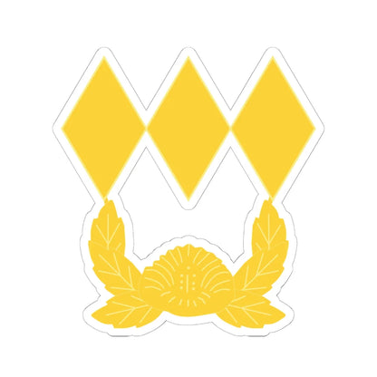 ROK army Daewi (Korea) (Military Rank) STICKER Vinyl Kiss-Cut Decal 6 Inch White - The Sticker Space