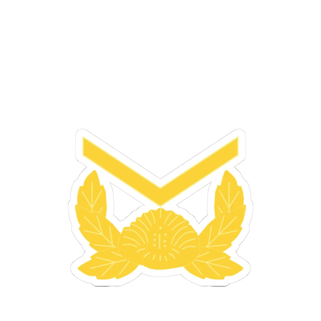 ROK army Hasa (Korea) (Military Rank) STICKER Vinyl Kiss-Cut Decal 3 Inch White - The Sticker Space