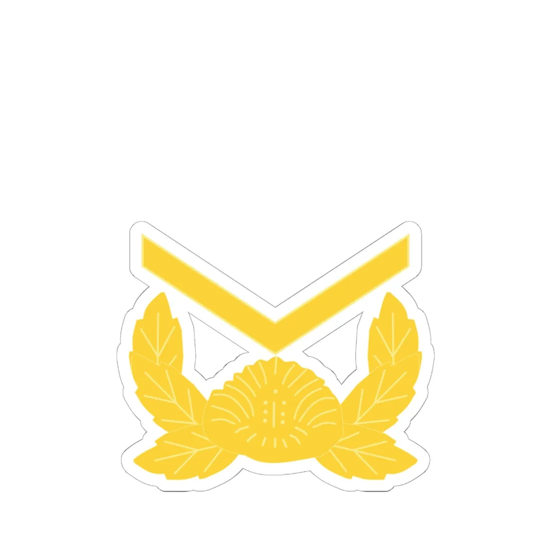 ROK army Hasa (Korea) (Military Rank) STICKER Vinyl Kiss-Cut Decal 6 Inch White - The Sticker Space