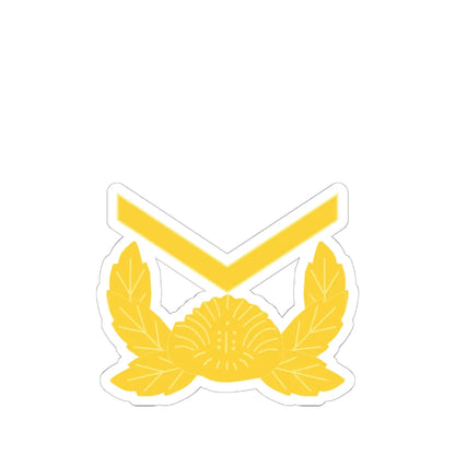 ROK army Hasa (Korea) (Military Rank) STICKER Vinyl Kiss-Cut Decal 6 Inch White - The Sticker Space