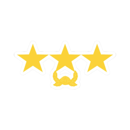 ROK army Jungjang (Korea) (Military Rank) STICKER Vinyl Kiss-Cut Decal 2 Inch White - The Sticker Space