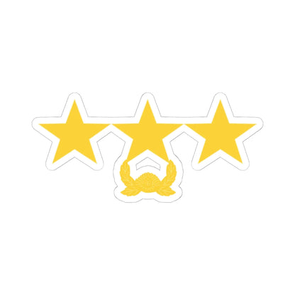 ROK army Jungjang (Korea) (Military Rank) STICKER Vinyl Kiss-Cut Decal 6 Inch White - The Sticker Space