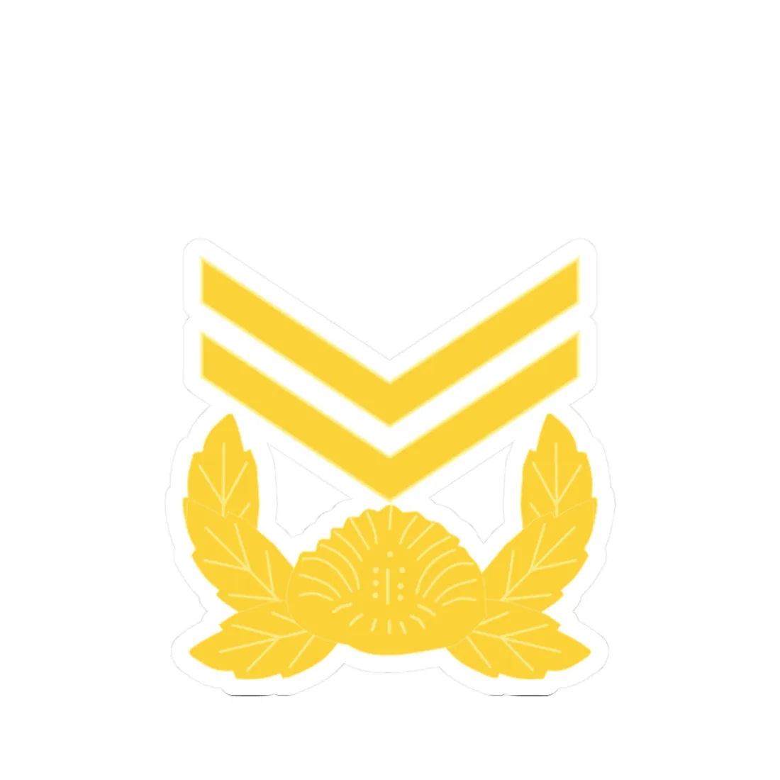 ROK army Jungsa (Korea) (Military Rank) STICKER Vinyl Kiss-Cut Decal 2 Inch White - The Sticker Space