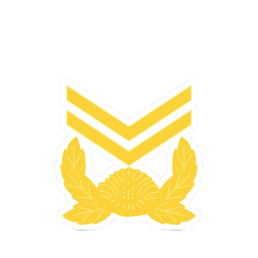 ROK army Jungsa (Korea) (Military Rank) STICKER Vinyl Kiss-Cut Decal 2 Inch White - The Sticker Space