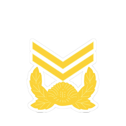 ROK army Jungsa (Korea) (Military Rank) STICKER Vinyl Kiss-Cut Decal 3 Inch White - The Sticker Space