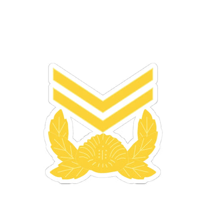 ROK army Jungsa (Korea) (Military Rank) STICKER Vinyl Kiss-Cut Decal 4 Inch White - The Sticker Space