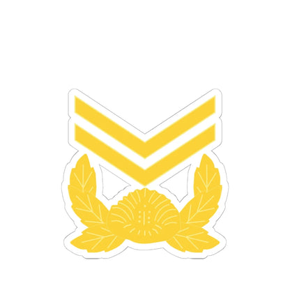 ROK army Jungsa (Korea) (Military Rank) STICKER Vinyl Kiss-Cut Decal 6 Inch White - The Sticker Space