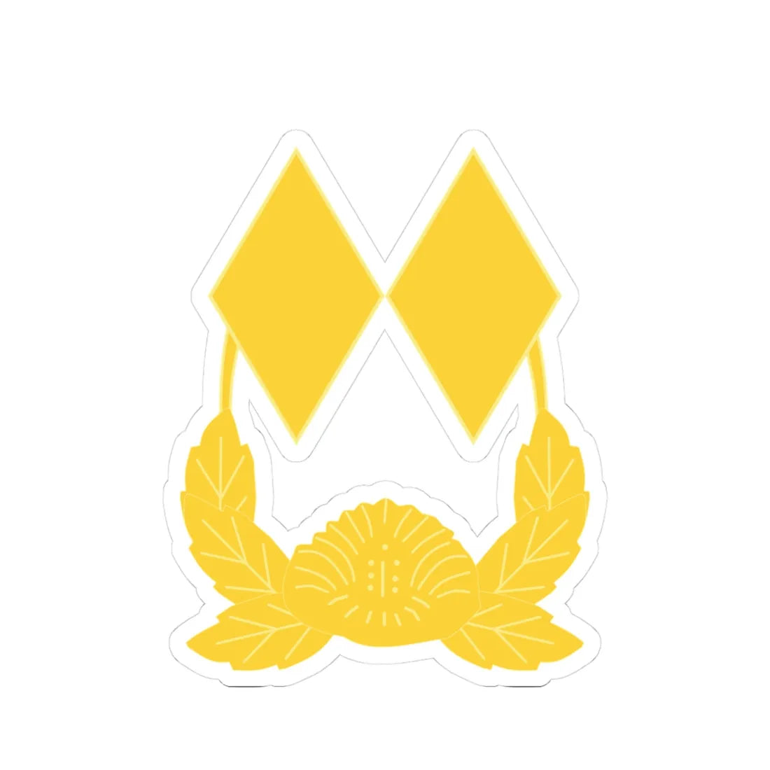 ROK army Jungwi (Korea) (Military Rank) STICKER Vinyl Kiss-Cut Decal 3 Inch White - The Sticker Space