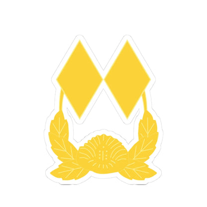 ROK army Jungwi (Korea) (Military Rank) STICKER Vinyl Kiss-Cut Decal 3 Inch White - The Sticker Space