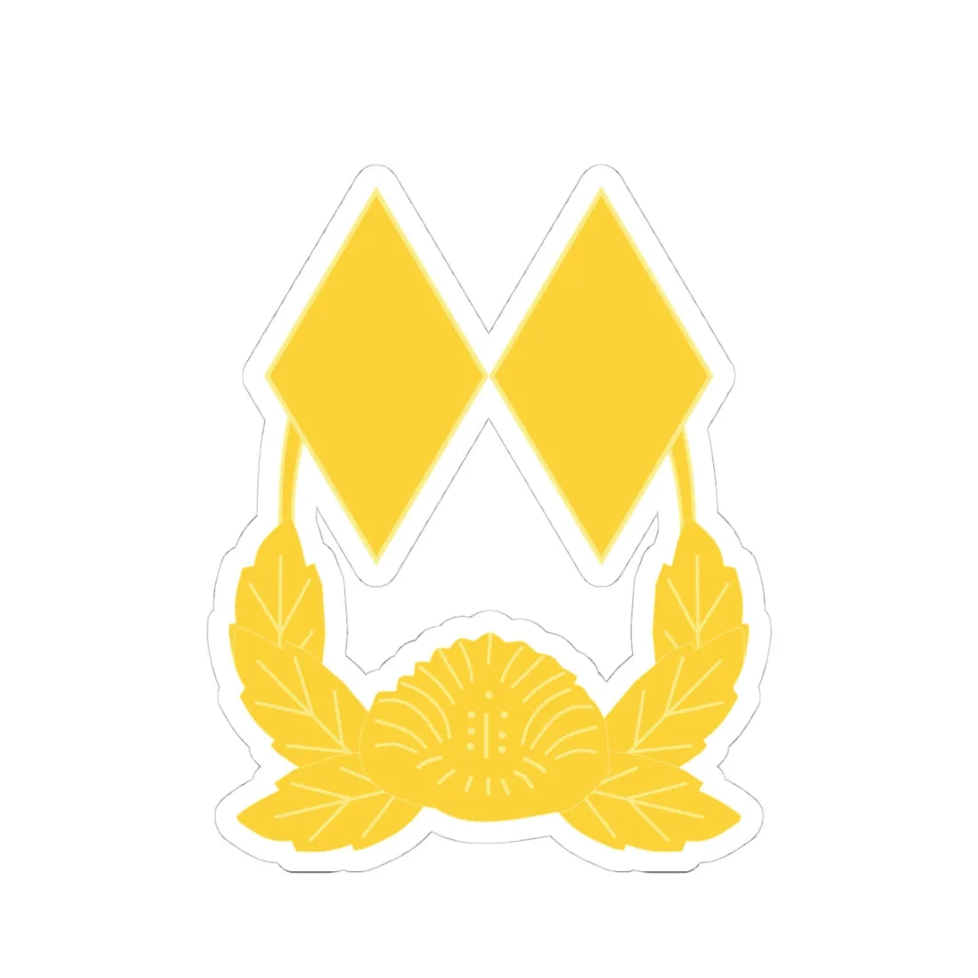 ROK army Jungwi (Korea) (Military Rank) STICKER Vinyl Kiss-Cut Decal 4 Inch White - The Sticker Space