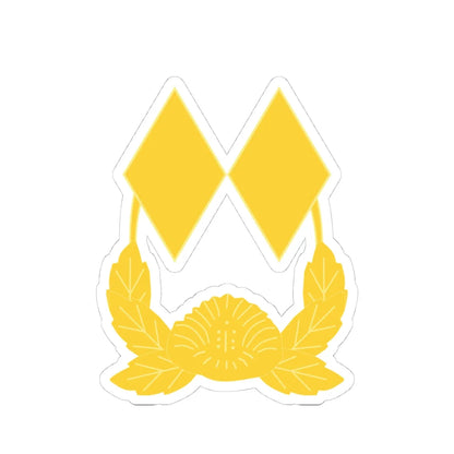 ROK army Jungwi (Korea) (Military Rank) STICKER Vinyl Kiss-Cut Decal 4 Inch White - The Sticker Space