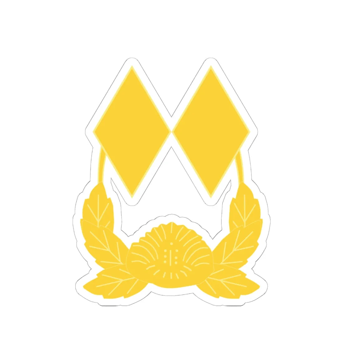 ROK army Jungwi (Korea) (Military Rank) STICKER Vinyl Kiss-Cut Decal 6 Inch White - The Sticker Space