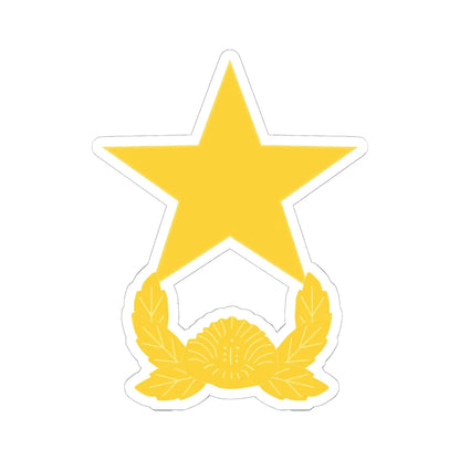 ROK army Junjang (Korea) (Military Rank) STICKER Vinyl Kiss-Cut Decal 6 Inch White - The Sticker Space