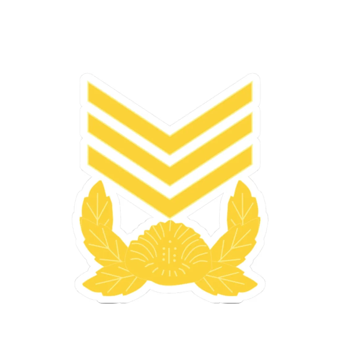 ROK army Sangsa (Korea) (Military Rank) STICKER Vinyl Kiss-Cut Decal 2 Inch White - The Sticker Space