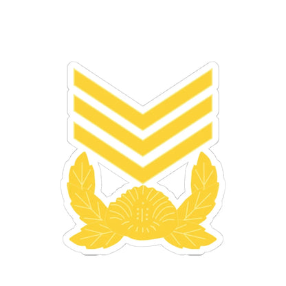 ROK army Sangsa (Korea) (Military Rank) STICKER Vinyl Kiss-Cut Decal 4 Inch White - The Sticker Space