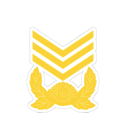 ROK army Sangsa (Korea) (Military Rank) STICKER Vinyl Kiss-Cut Decal 6 Inch White - The Sticker Space