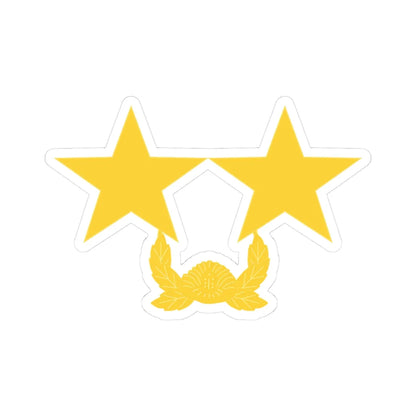 ROK army Sojang (Korea) (Military Rank) STICKER Vinyl Kiss-Cut Decal 3 Inch White - The Sticker Space