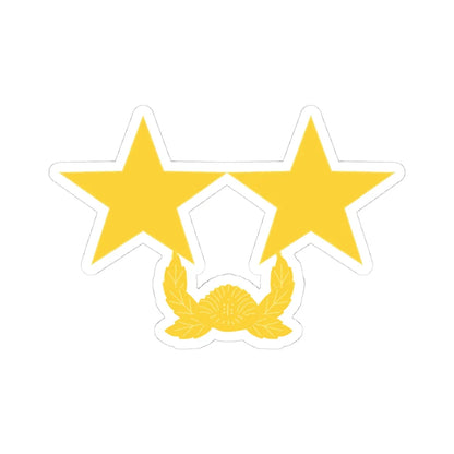 ROK army Sojang (Korea) (Military Rank) STICKER Vinyl Kiss-Cut Decal 4 Inch White - The Sticker Space