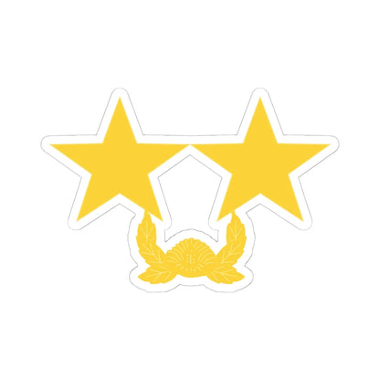 ROK army Sojang (Korea) (Military Rank) STICKER Vinyl Kiss-Cut Decal 6 Inch White - The Sticker Space