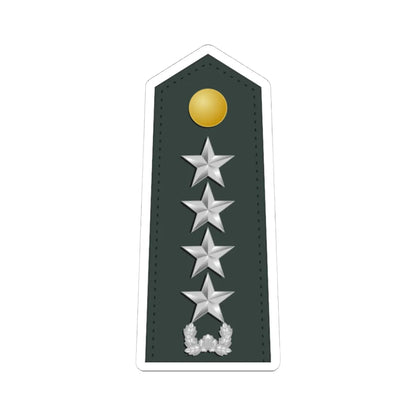 ROKMC OF 9 (Korea) (Military Rank) STICKER Vinyl Kiss-Cut Decal 4 Inch White - The Sticker Space