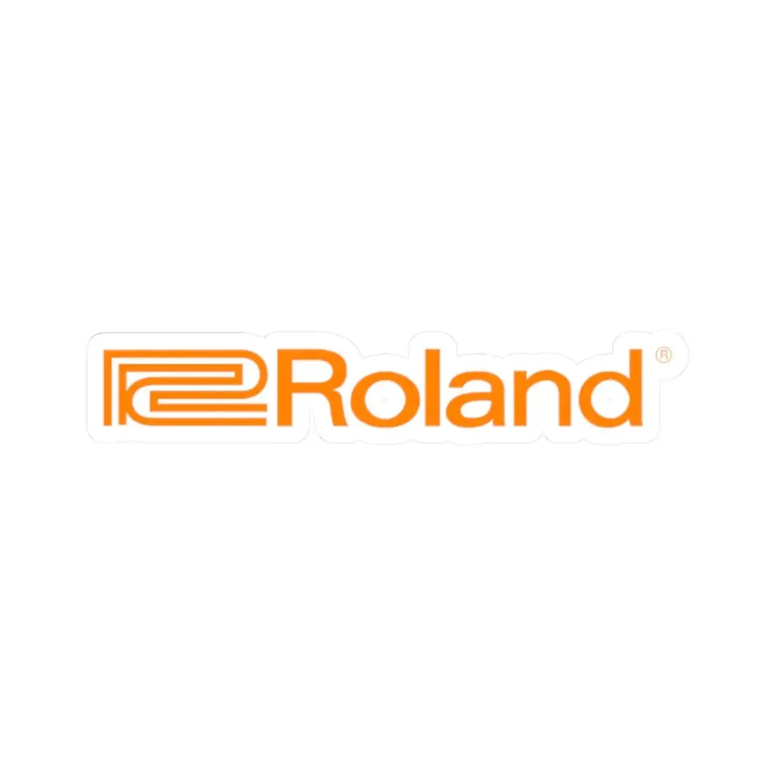 Roland Corporation (Logo) STICKER Vinyl Kiss-Cut Decal 2 Inch White - The Sticker Space