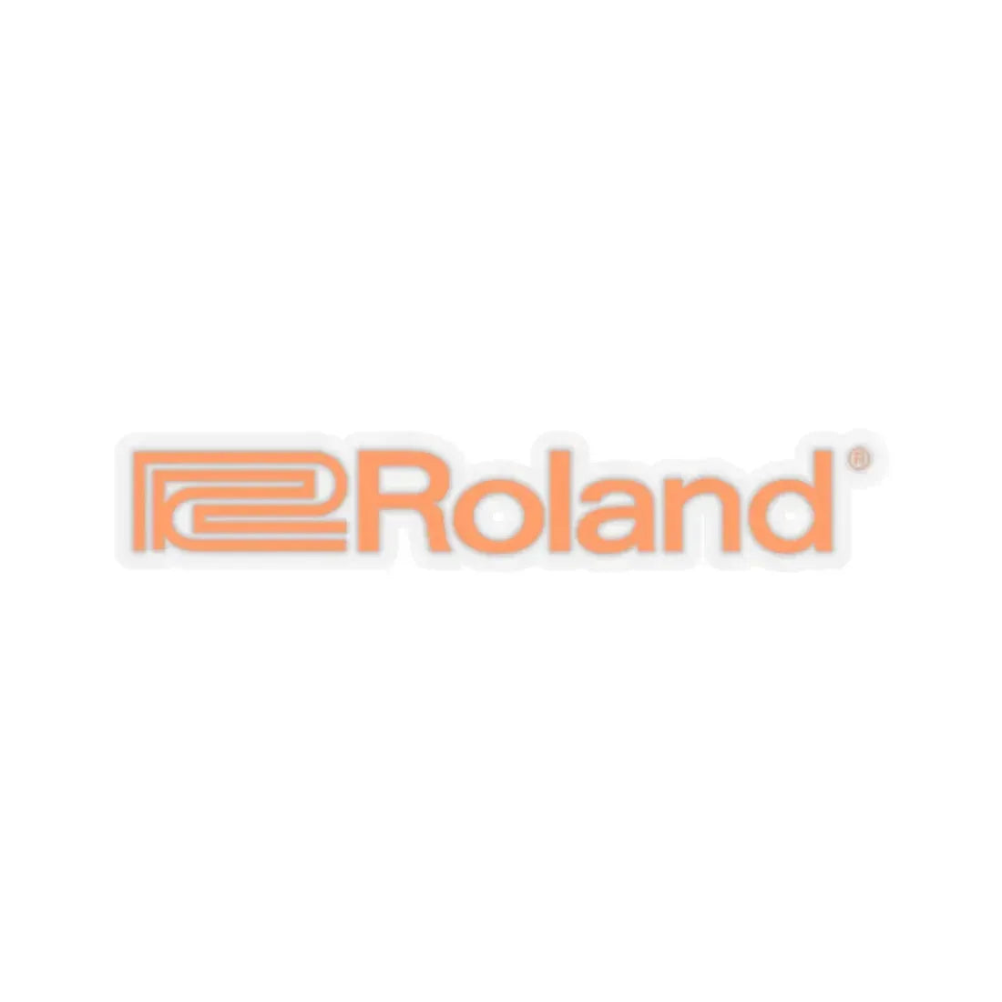 Roland Corporation (Logo) STICKER Vinyl Kiss-Cut Decal 4 Inch Transparent - The Sticker Space