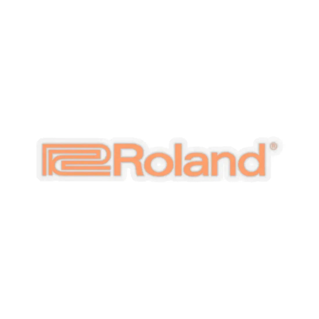 Roland Corporation (Logo) STICKER Vinyl Kiss-Cut Decal 6 Inch Transparent - The Sticker Space