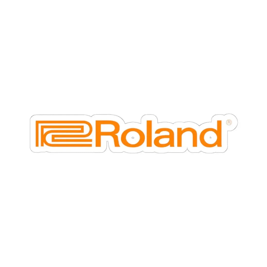 Roland Corporation (Logo) STICKER Vinyl Kiss-Cut Decal 6 Inch White - The Sticker Space