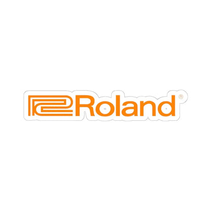Roland Corporation (Logo) STICKER Vinyl Kiss-Cut Decal 6 Inch White - The Sticker Space
