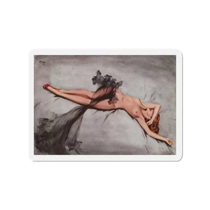 Rolande and the Black Sash, Nugget magazine, February 1956 (Magazine Illustration) Refrigerator Magnet - The Sticker Space