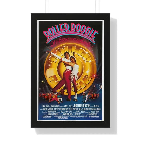 ROLLER BOOGIE 1979 - Framed Movie Poster 16″ x 24″ Black - The Sticker Space