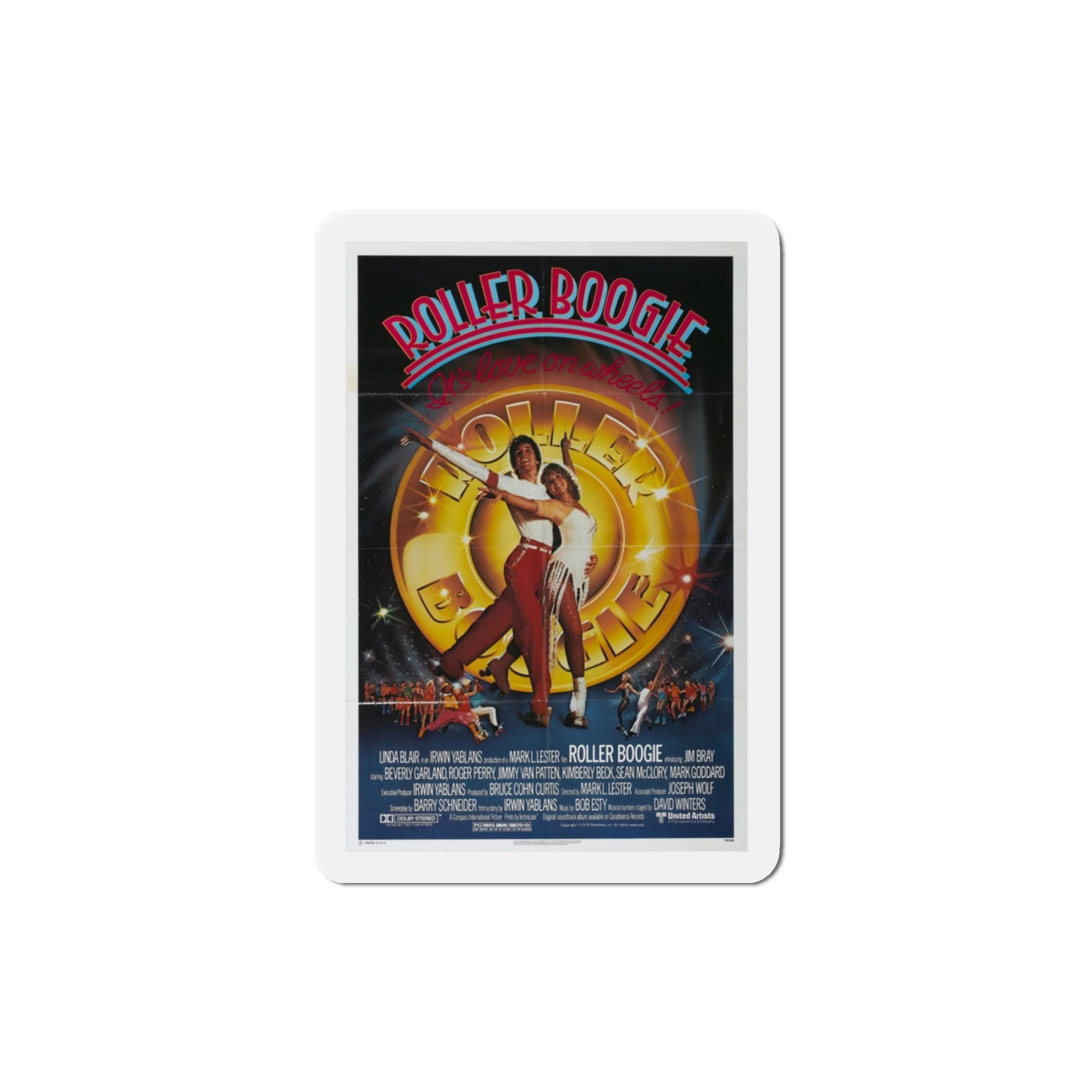 Roller Boogie 1979 Movie Poster Die-Cut Magnet-The Sticker Space