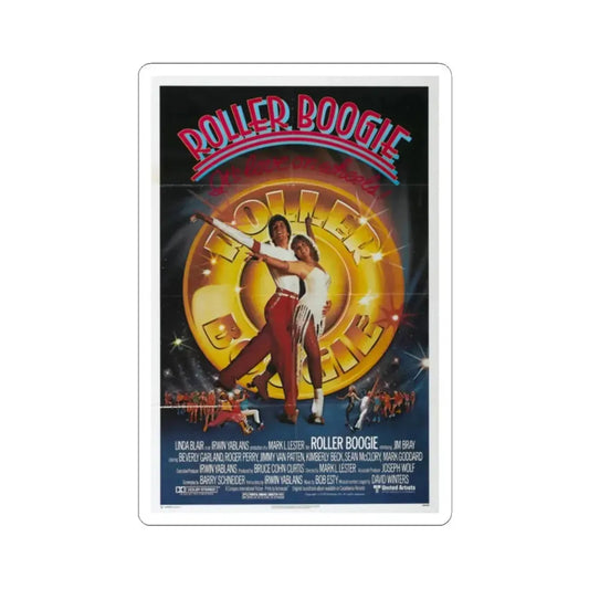Roller Boogie 1979 Movie Poster - STICKER Vinyl Kiss-Cut Decal 2 Inch White - The Sticker Space