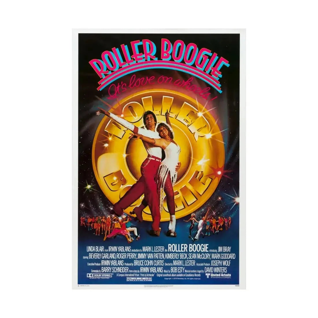 ROLLER BOOGIE 1979 - Paper Movie Poster - The Sticker Space