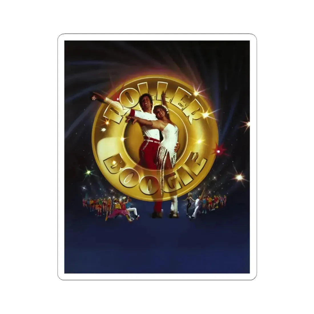 ROLLER BOOGIE (ART) 1979 Movie Poster - STICKER Vinyl Kiss-Cut Decal 6 Inch White - The Sticker Space