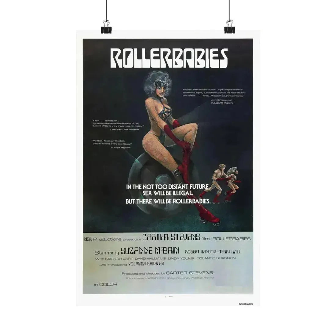 ROLLERBABIES 1976 - Paper Movie Poster 12″ x 18″ Matte - The Sticker Space