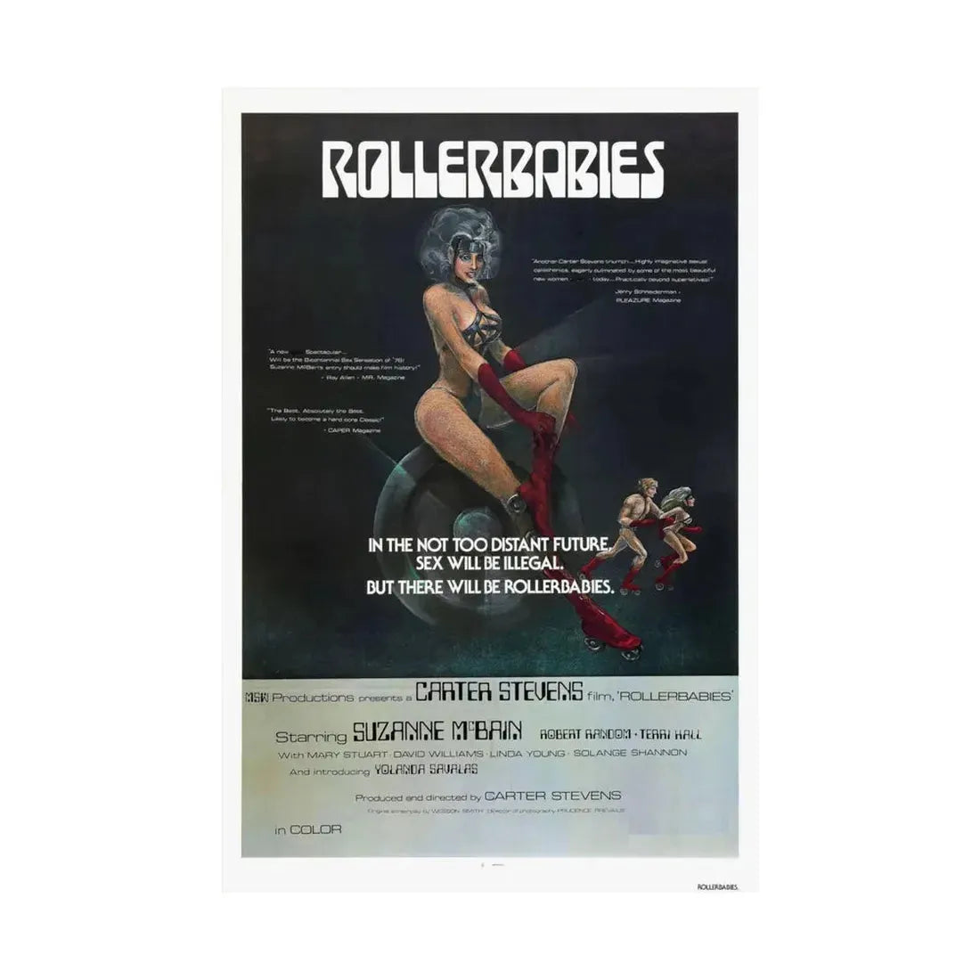 ROLLERBABIES 1976 - Paper Movie Poster - The Sticker Space