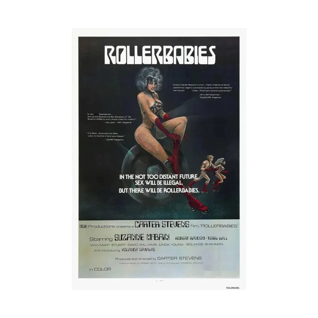 ROLLERBABIES 1976 - Paper Movie Poster - The Sticker Space