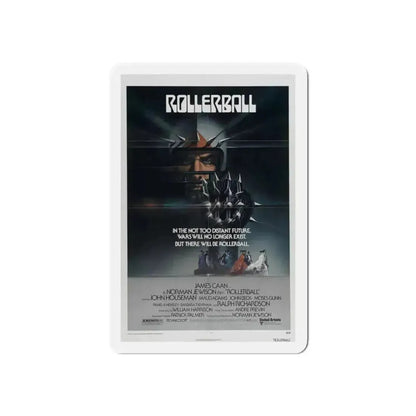 ROLLERBALL 1975 Movie Poster - Refrigerator Magnet 6 Inch Die-Cut - The Sticker Space