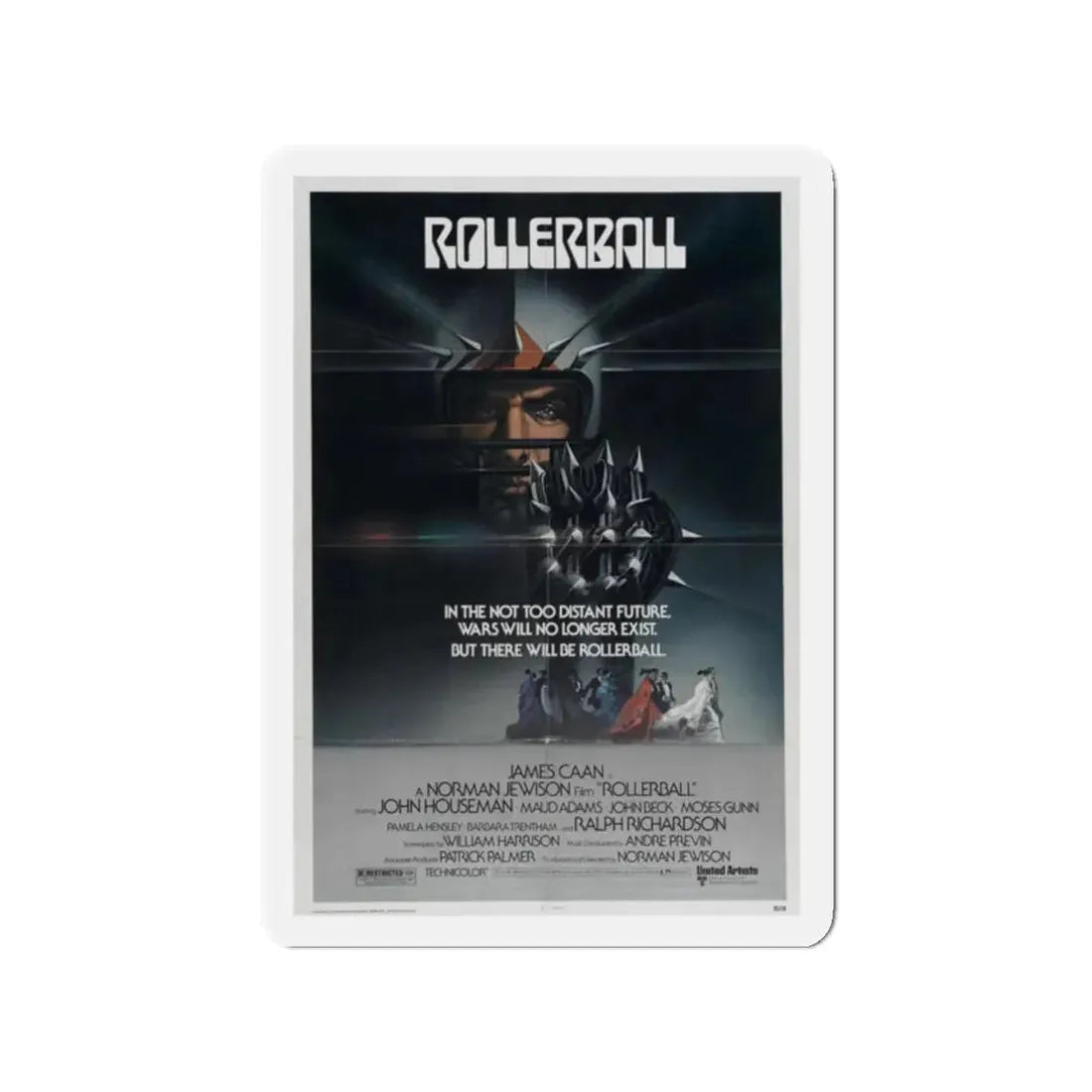 ROLLERBALL 1975 Movie Poster - Refrigerator Magnet - The Sticker Space