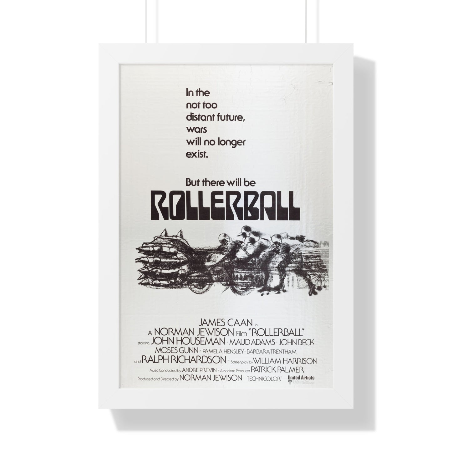 ROLLERBALL (TEASER) 1975 - Framed Movie Poster-16″ x 24″-The Sticker Space