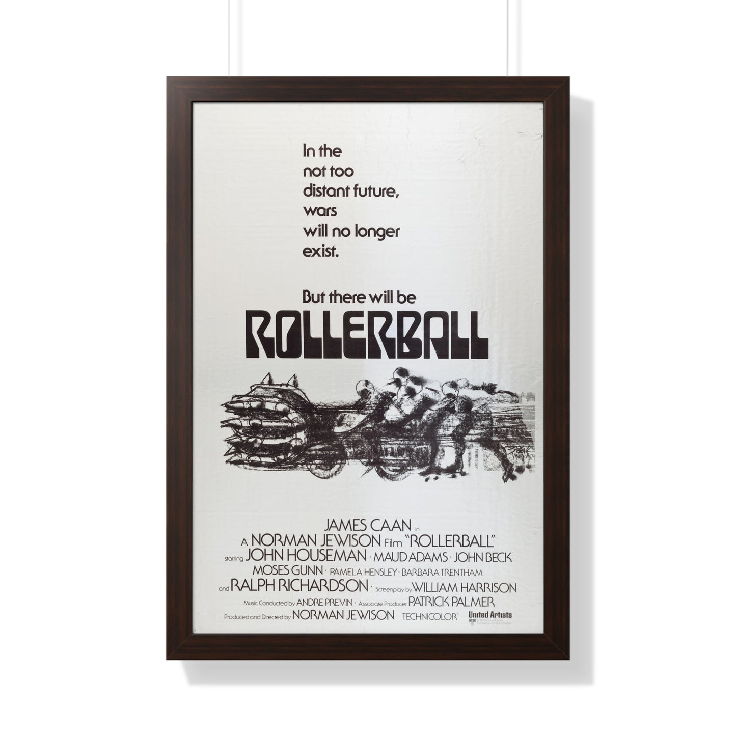 ROLLERBALL (TEASER) 1975 - Framed Movie Poster-20" x 30"-The Sticker Space