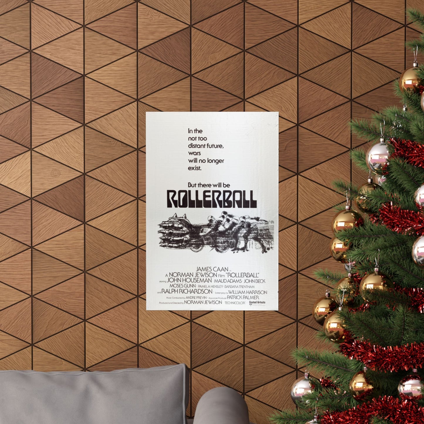 ROLLERBALL (TEASER) 1975 - Paper Movie Poster-The Sticker Space