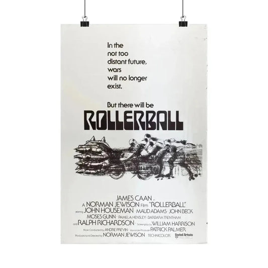 ROLLERBALL (TEASER) 1975 - Paper Movie Poster 12″ x 18″ Matte - The Sticker Space