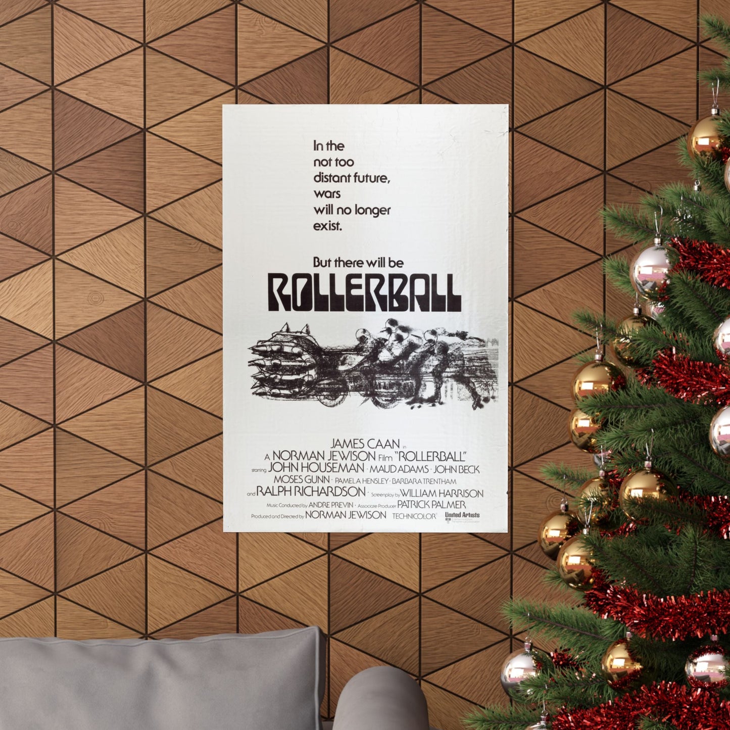 ROLLERBALL (TEASER) 1975 - Paper Movie Poster-The Sticker Space