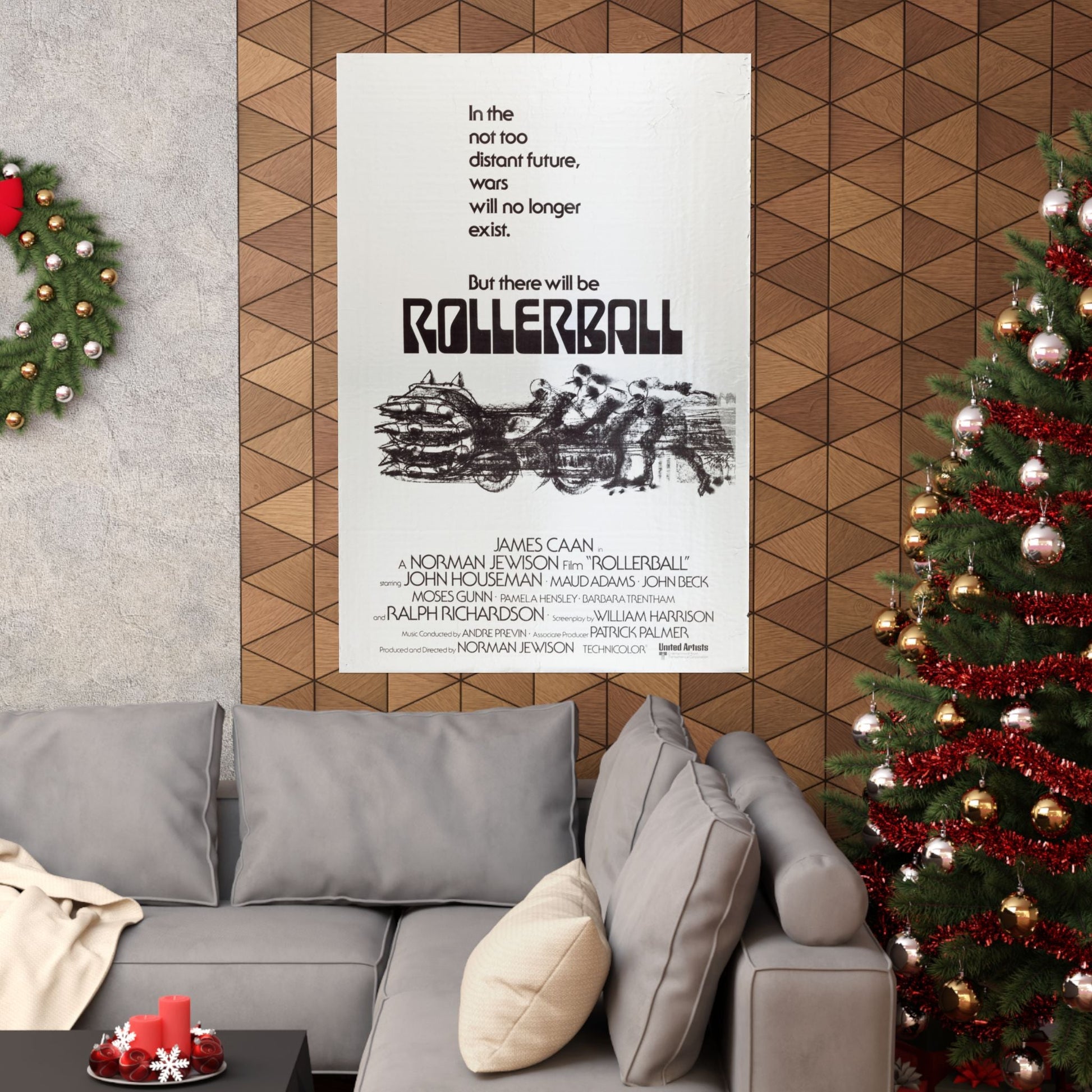 ROLLERBALL (TEASER) 1975 - Paper Movie Poster-The Sticker Space