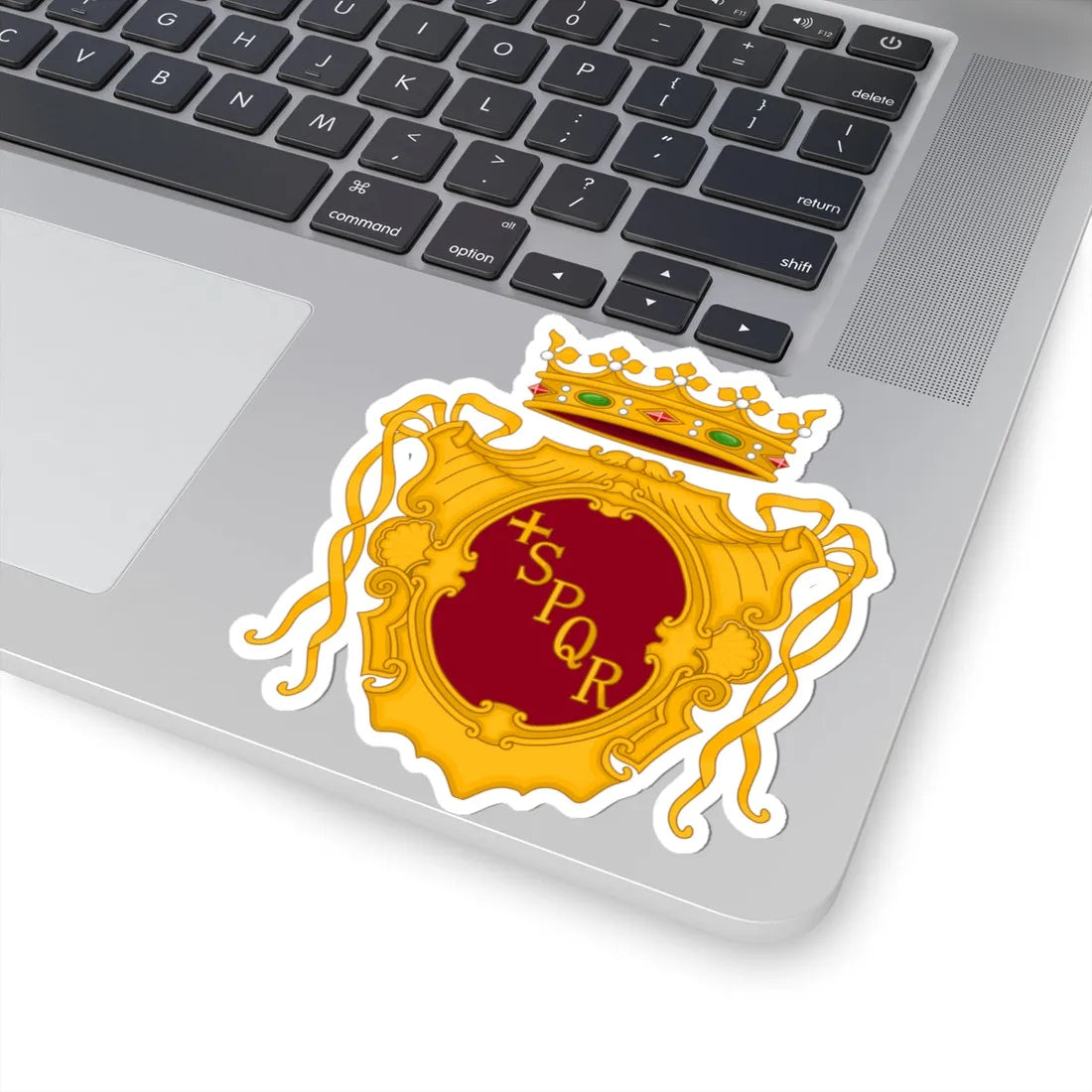 Roma-Stemma (Italy) (Coat of Arms) STICKER Vinyl Kiss-Cut Decal - The Sticker Space