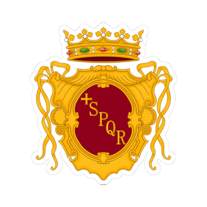 Roma-Stemma (Italy) (Coat of Arms) STICKER Vinyl Kiss-Cut Decal - The Sticker Space